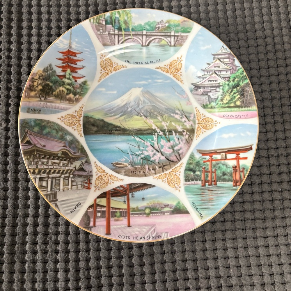 Vintage Noritake Nippon Toki Kaisha Plate ~ Souvenir of Japan